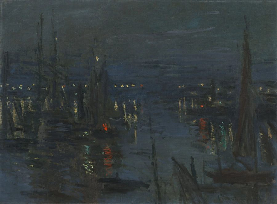 Le Port du Havre, effet de nuit W264 – Claude Monet