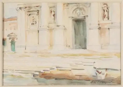 Le portail de S. Giorgio Maggiore, Venise - John Singer Sargent