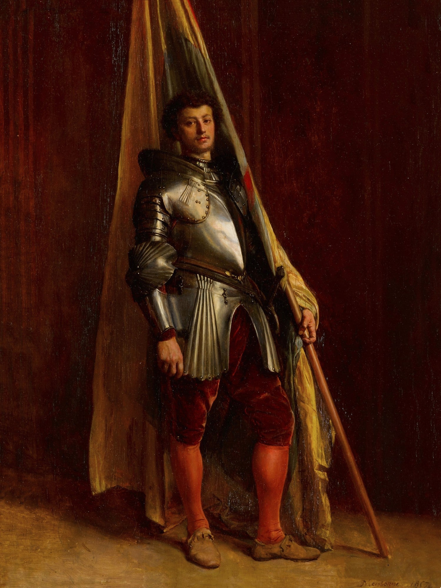 Le Porte-Étendard - Ernest Meissonier image 1 reproduction réalisée par Alpha Reproduction
