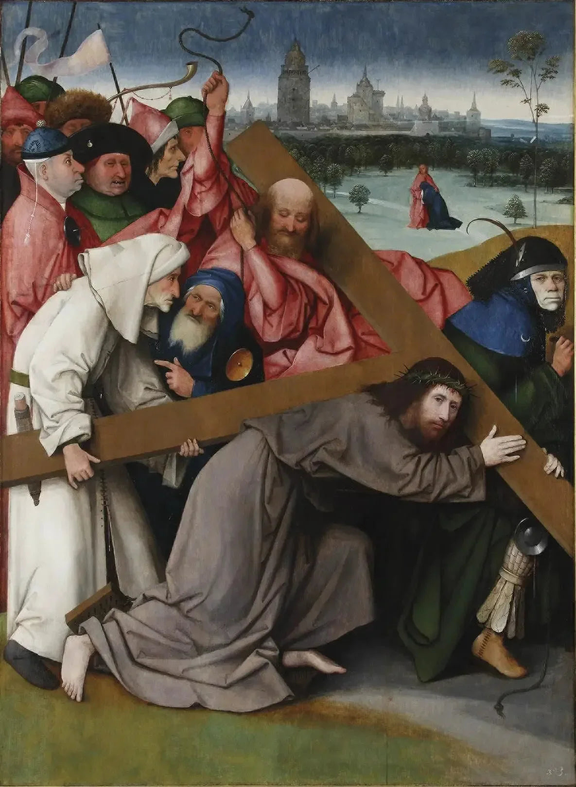 Le Portement de Croix - Hieronymus Bosch image 1 copie peinte à la main à l’huile