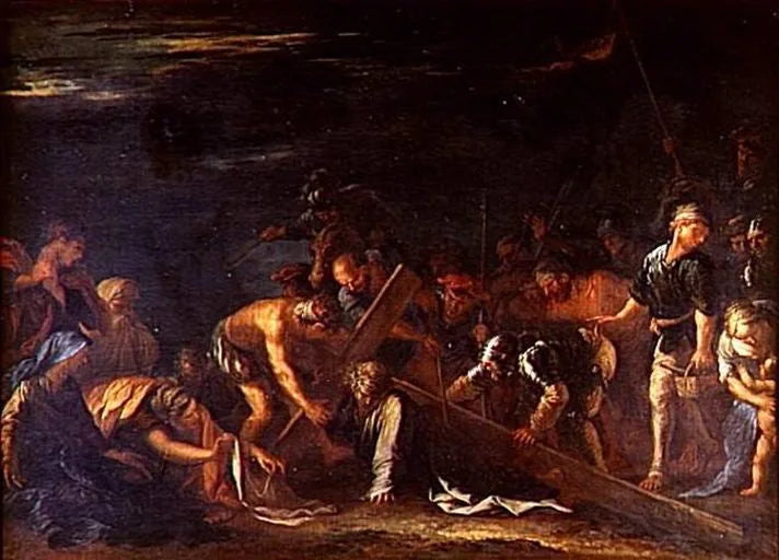 Le Portement de Croix - Salvator Rosa image 1 reproduction d’œuvre d’art à l’huile