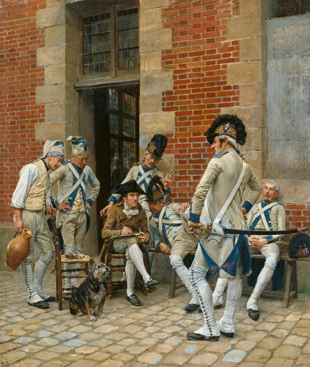 Le portrait du sergent - Ernest Meissonier image 1 tableau peint à l’huile sur toile