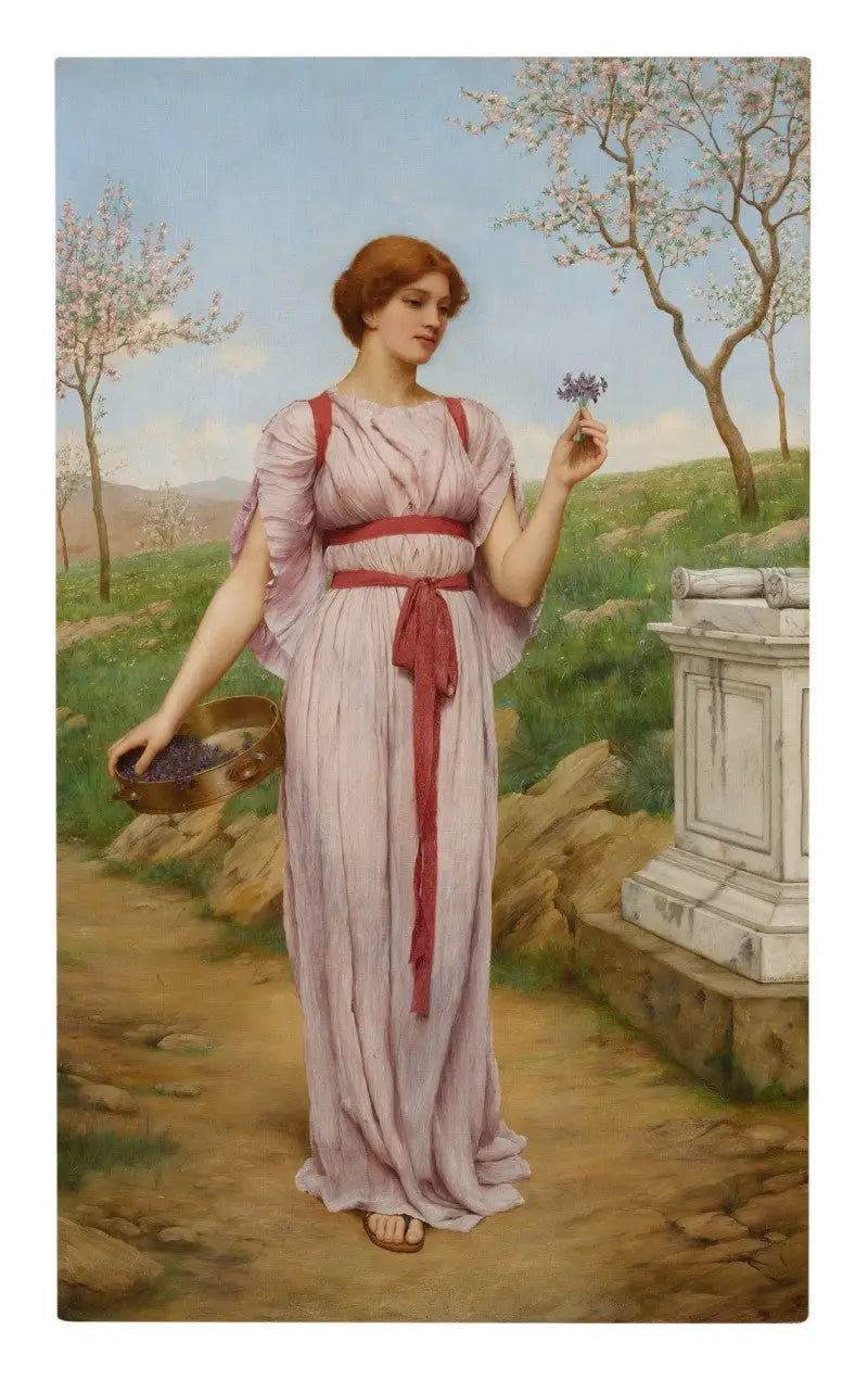 Le Posy - John William Godward image 1 tableau peint à l’huile sur toile