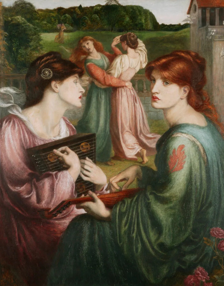 Le pré de Bower - Dante Gabriel Rossetti image 1 tableau peint à l’huile sur toile