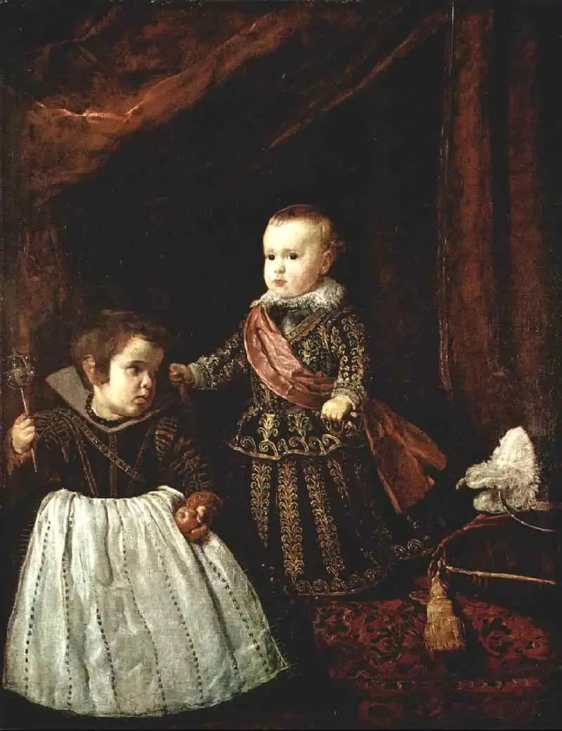 Le Prince Balthazar Carlos avec un naïn - Diego Velázquez image 1 reproduction de peinture à l’huile
