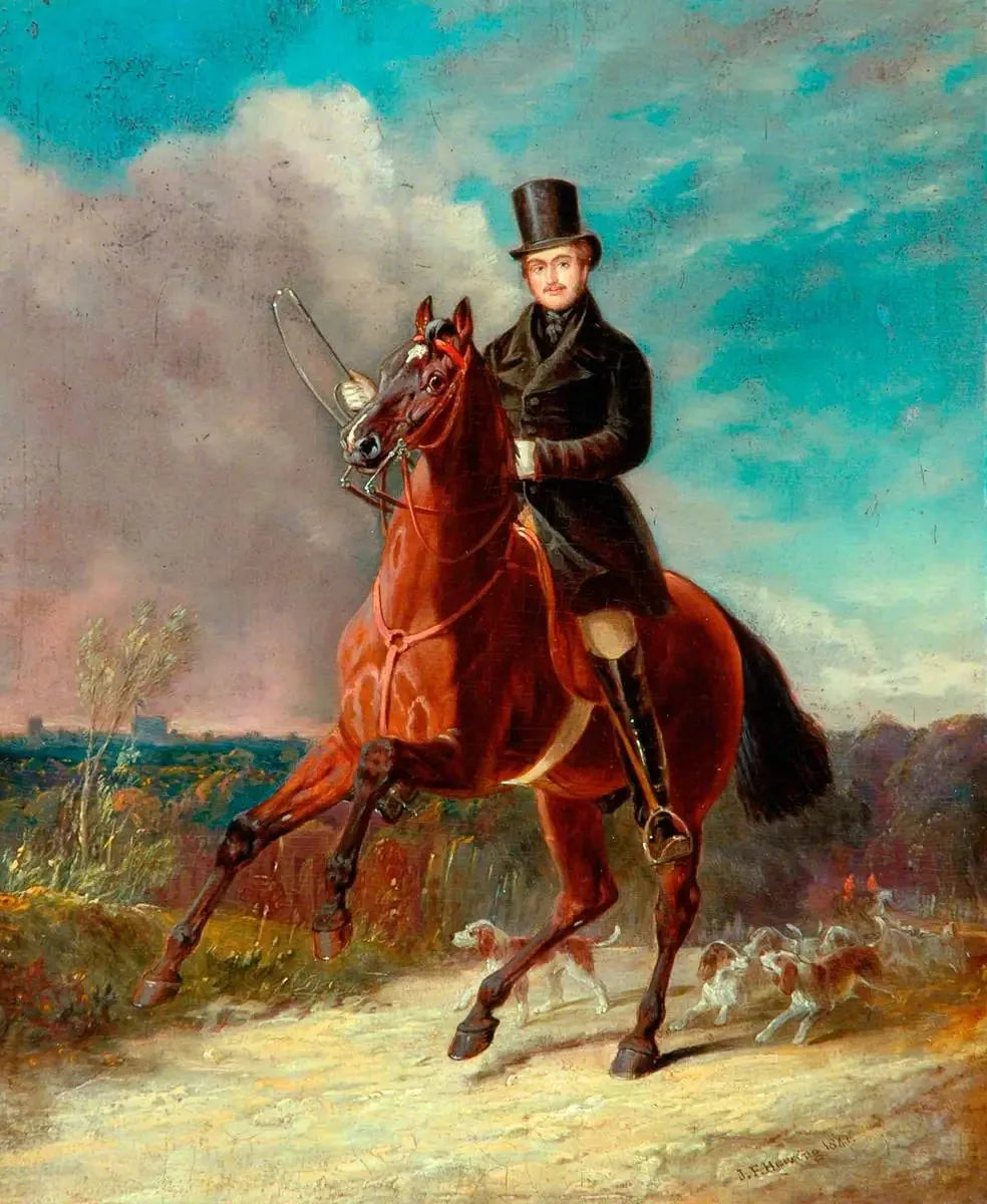 Le Prince Consort à cheval - John Frederick Herring, Sr. image 1 copie de tableau peinte à la main