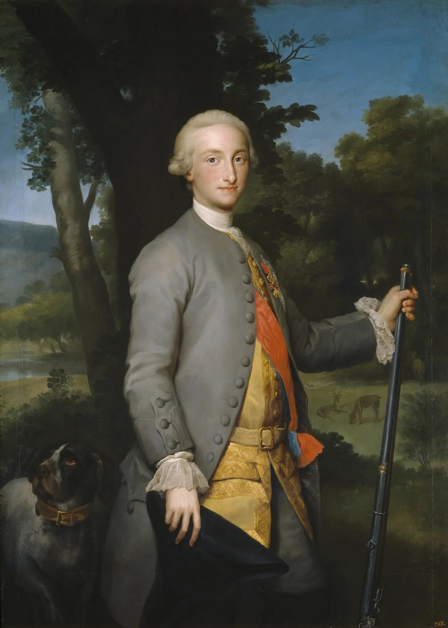 « Le Prince des Asturies, futur Charles IV d'Espagne » - Anton Raphael Mengs image 1 copie de tableau peinte à la main