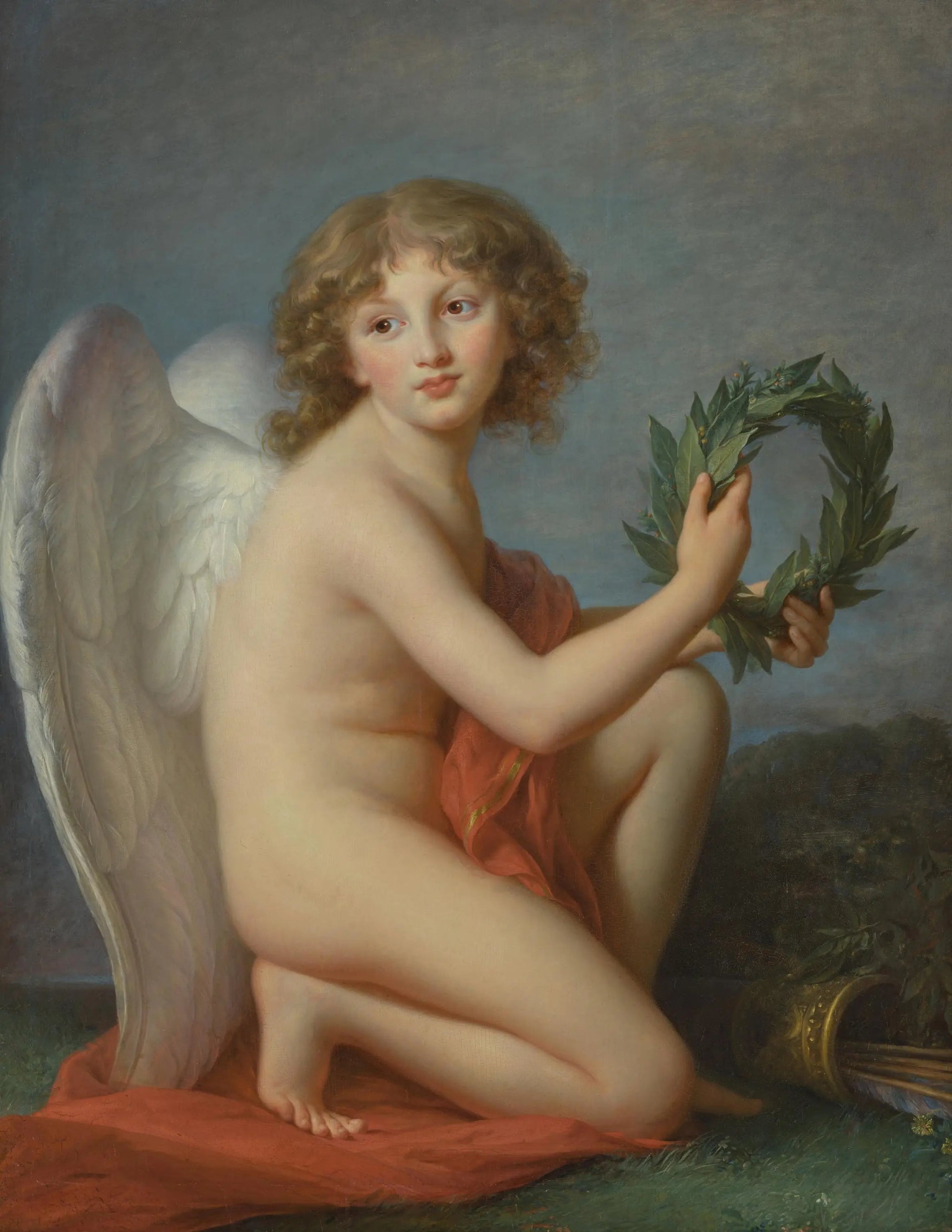 Le prince Henri Lubomirski que le génie de la renommée - Élisabeth Vigée Le Brun image 1 reproduction artisanale de tableau