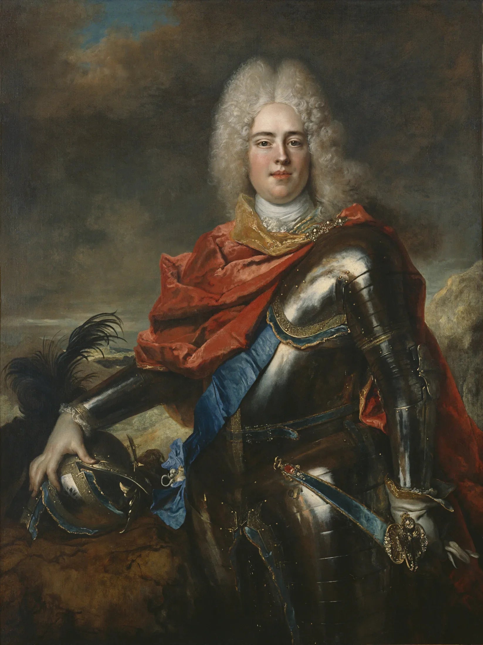 Le prince héritier Frédéric Auguste de Saxe - Nicolas de Largillière image 1 copie peinte à la main à l’huile