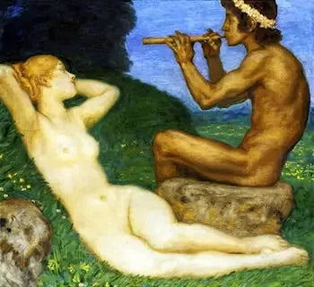 Le Printemps de l'Amour - Franz Von Stuck image 1 copie de tableau peinte à la main