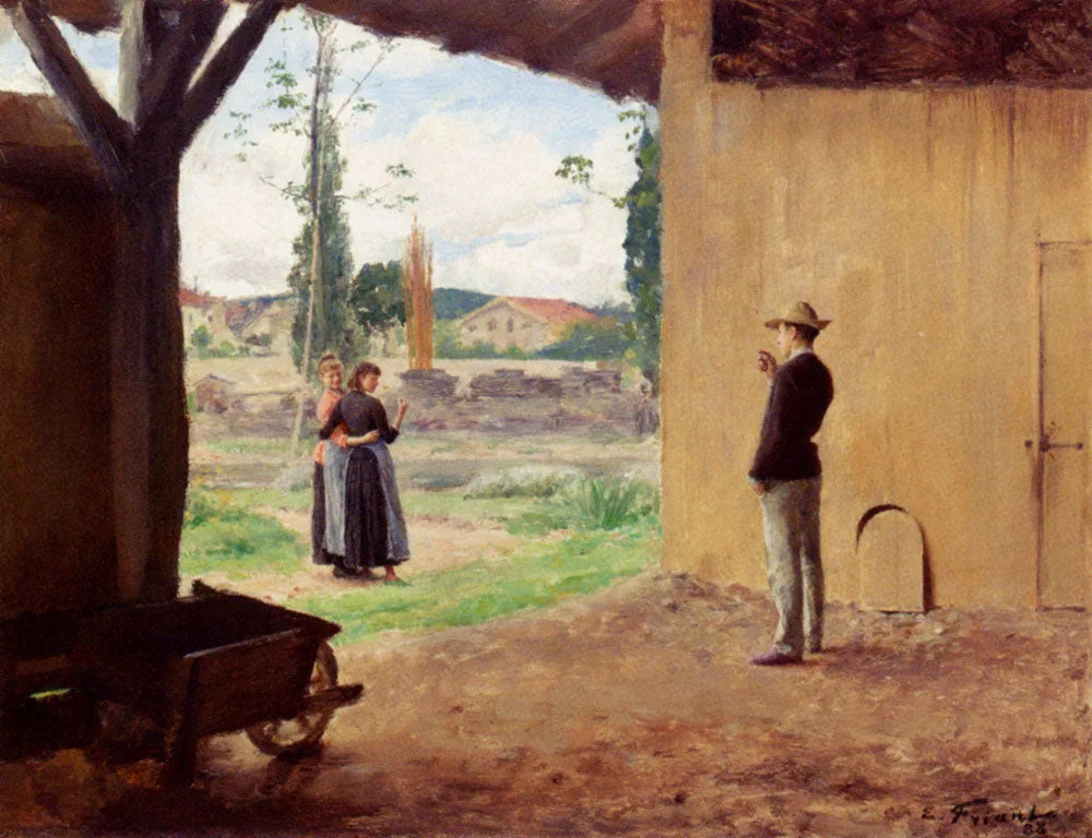 Le Printemps - Émile Friant image 1 reproduction d’œuvre d’art à l’huile