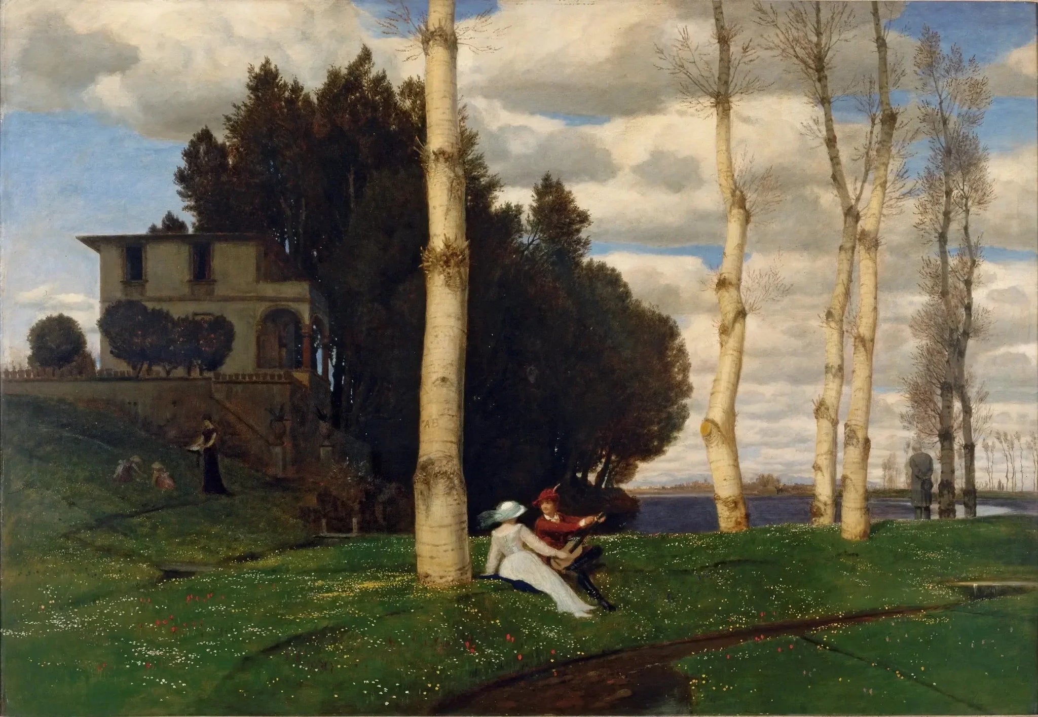 Le Printemps (Les Trois Âges de la Vie) - Arnold Böcklin image 1 reproduction artisanale de tableau