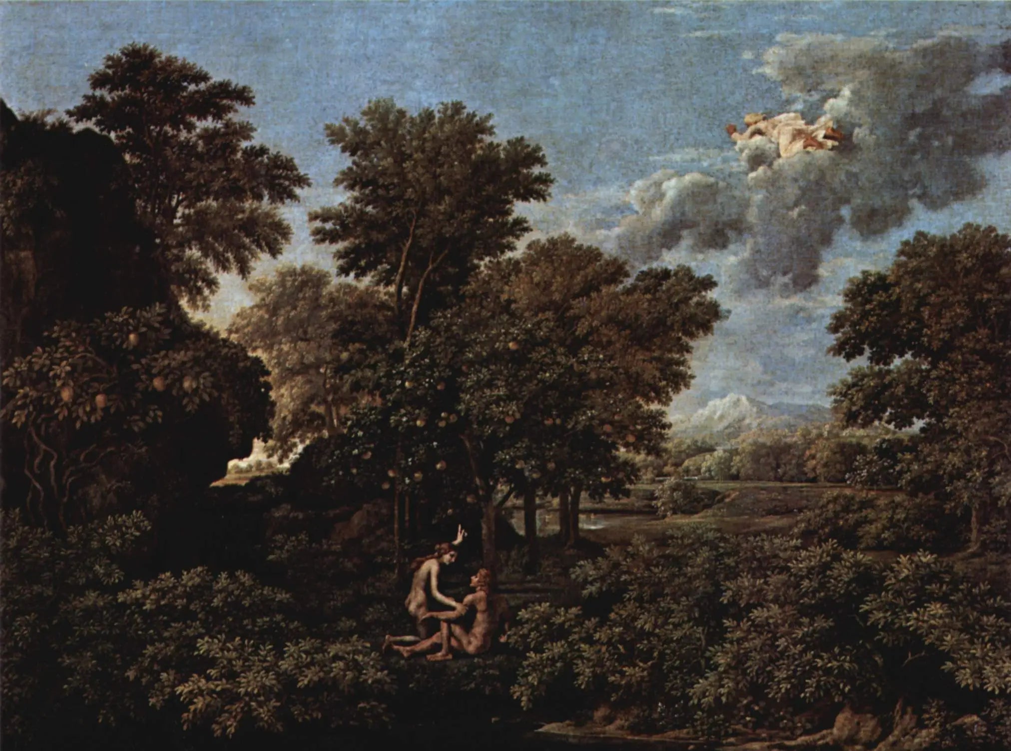 Le Printemps - Nicolas Poussin image 1 copie de tableau peinte à la main