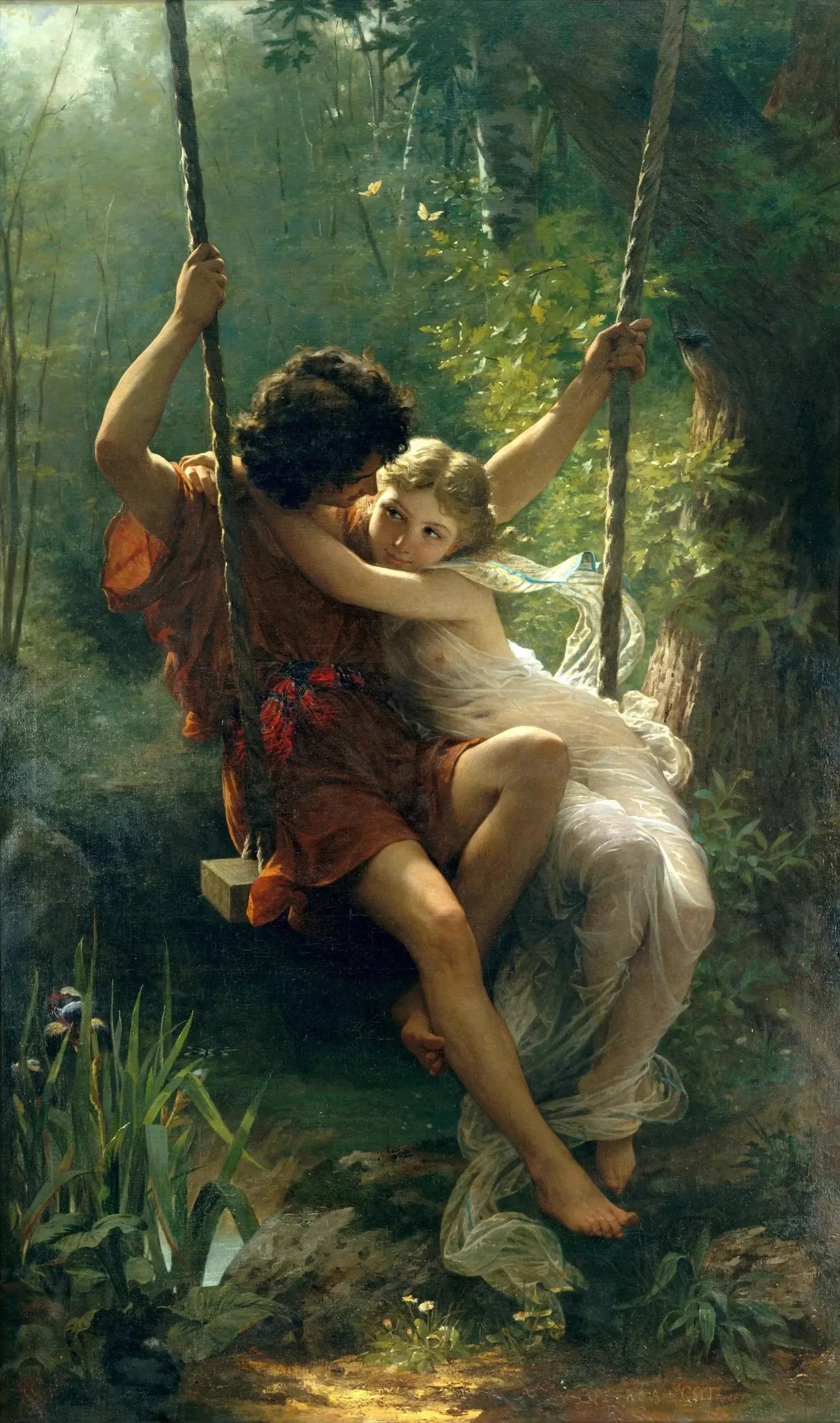Le Printemps - Pierre Auguste Cot image 1 tableau peint à l’huile sur toile