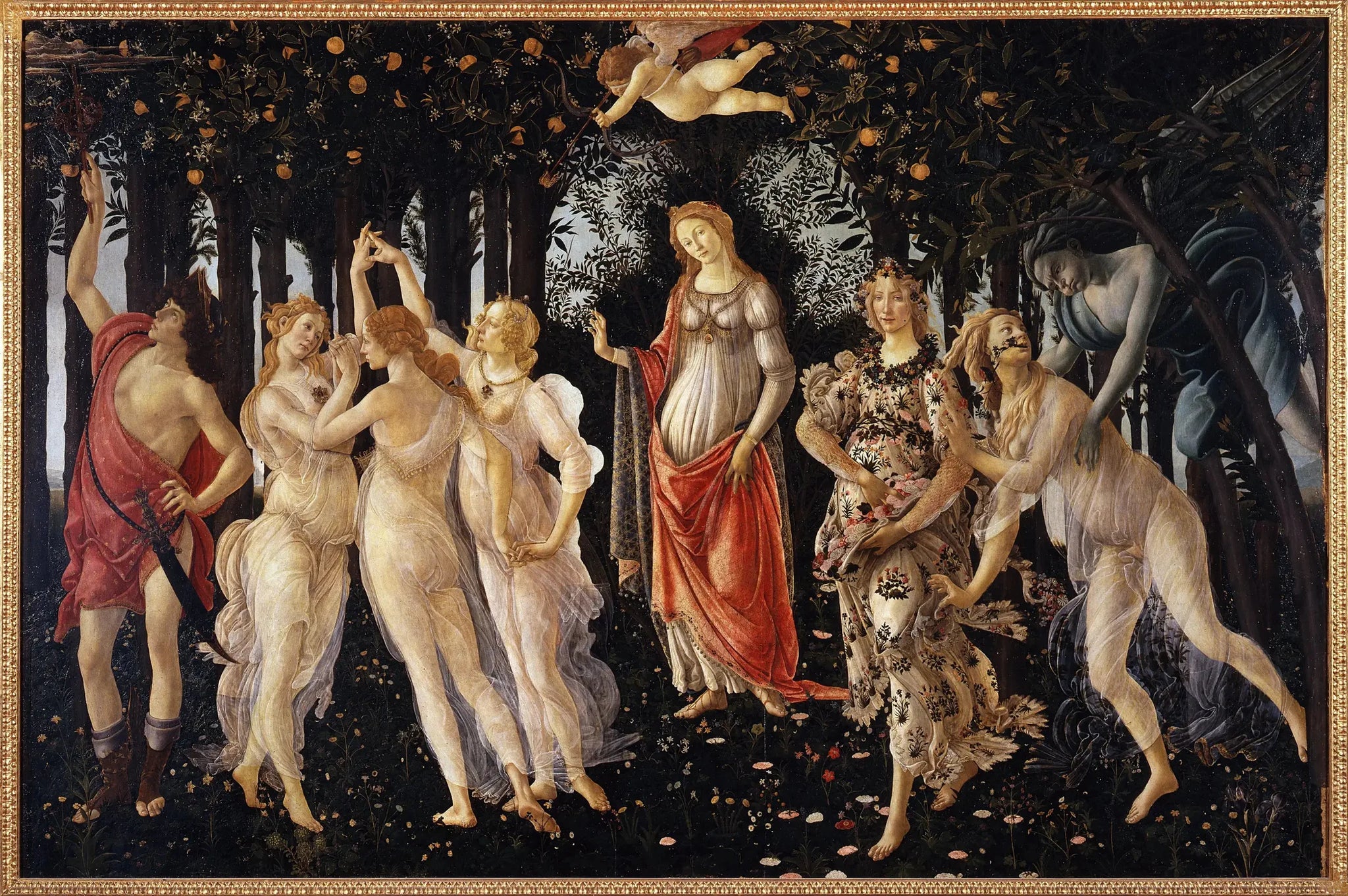 Le Printemps - Sandro Botticelli image 1 reproduction de peinture à l’huile