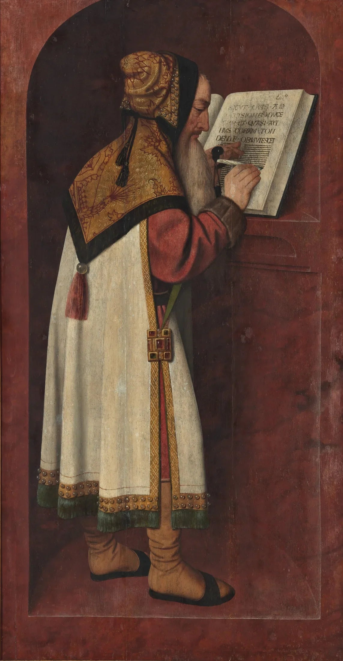 Le prophète Isaïe - Jan Mostaert image 1 reproduction artisanale de tableau