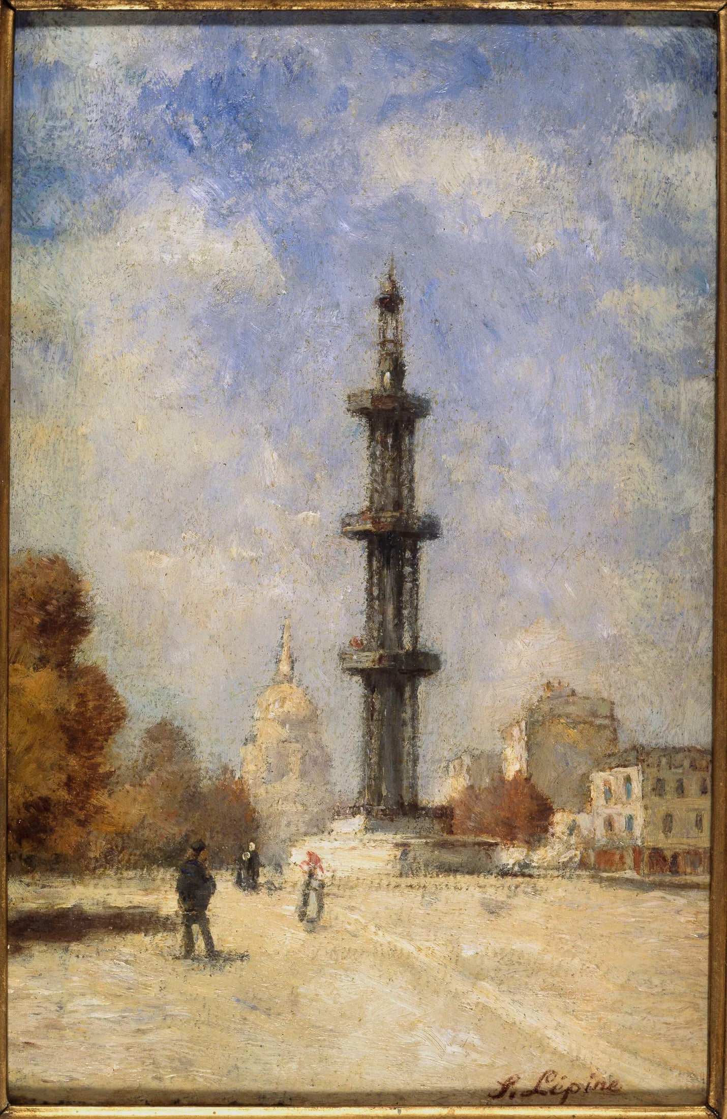 Le puits artésien de Grenelle (place de Breteuil) - Stanislas Lépine image 1 reproduction de peinture à l’huile