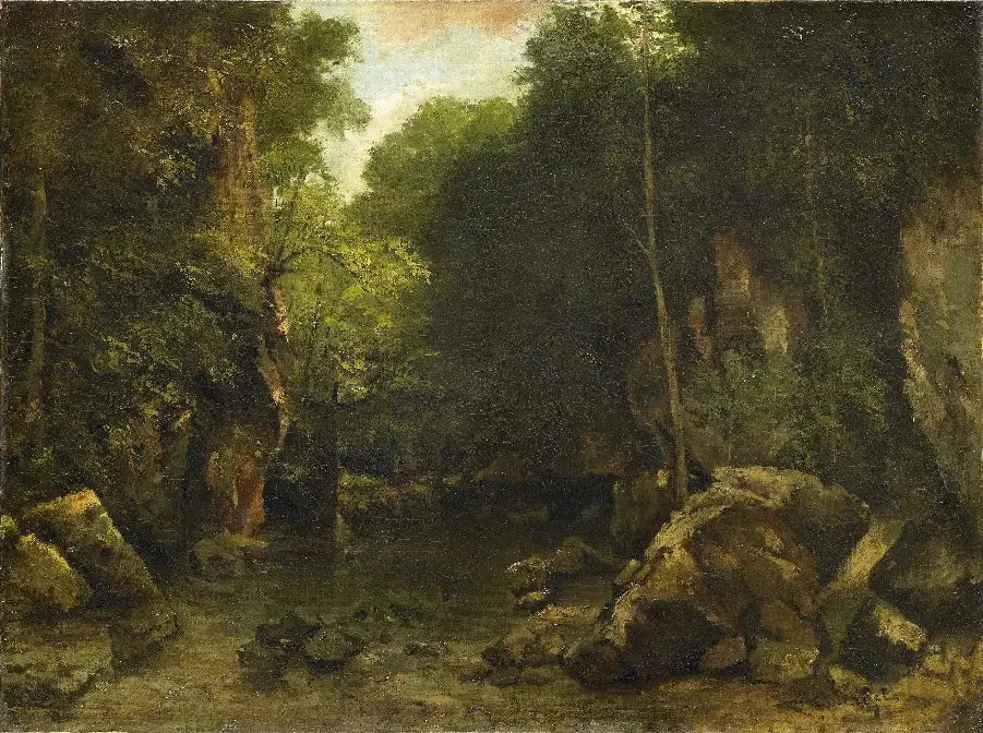 Le Puits-Noir - Gustave Courbet image 1 copie de tableau peinte à la main