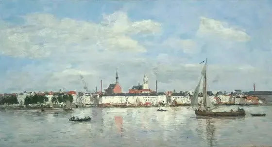 Le Quai à Anvers (1874) - Eugène Boudin image 1 reproduction d’œuvre d’art à l’huile