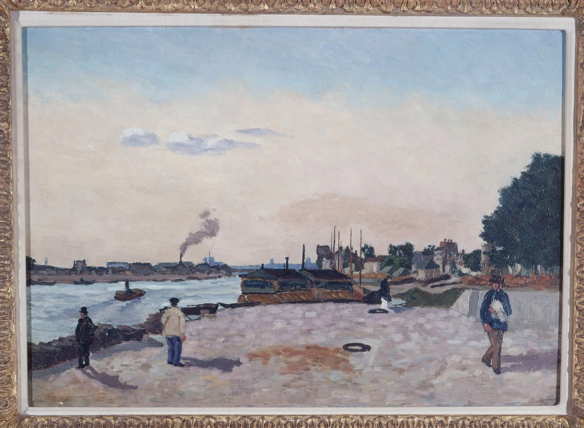 Le quai de Bercy, vers 1874 - Armand Guillaumin image 1 reproduction d’œuvre d’art à l’huile