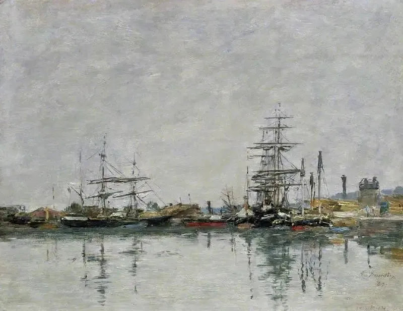 Le quai du Havre - Eugène Boudin image 1 tableau peint à l’huile sur toile