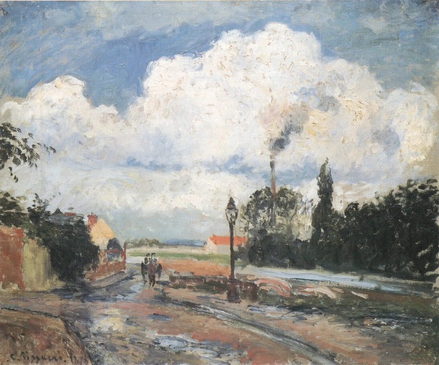 Le Quai du Pothuis à Pontoise après la pluie - Camille Pissarro