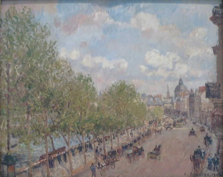 Le Quai Malaquais et l'Institut (de France), Printemps, Soleil (Quatrième Série) - Camille Pissarro