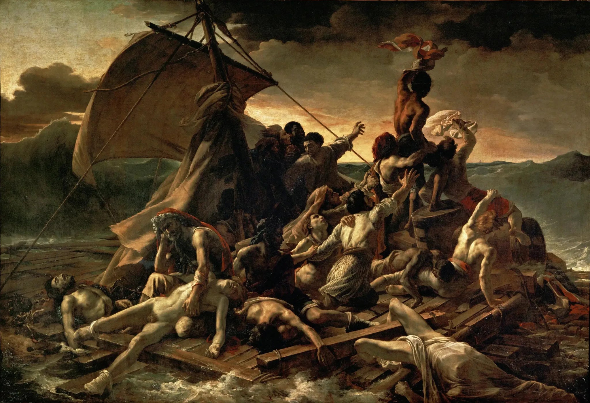 Le Radeau de la Méduse - Théodore Géricault image 1 copie peinte à la main à l’huile
