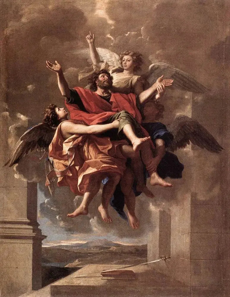 Le Ravissement de saint Paul - Nicolas Poussin image 1 reproduction de peinture à l’huile