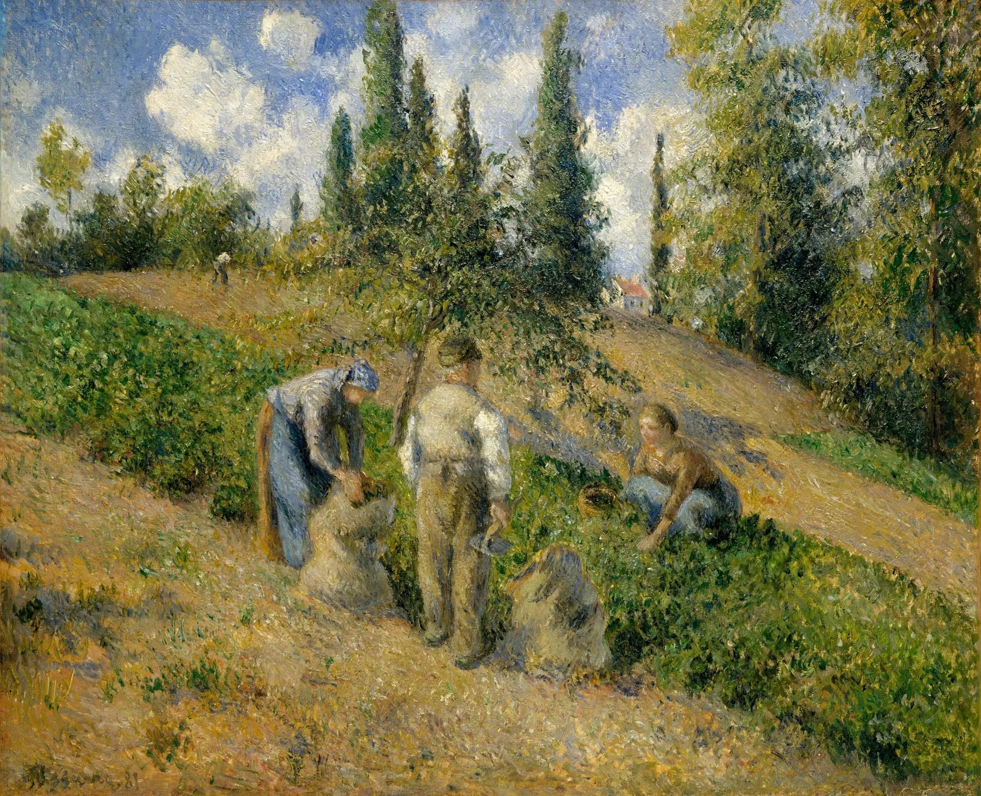Le Récolte, Pontoise - Camille Pissarro image 1 tableau peint à l’huile sur toile