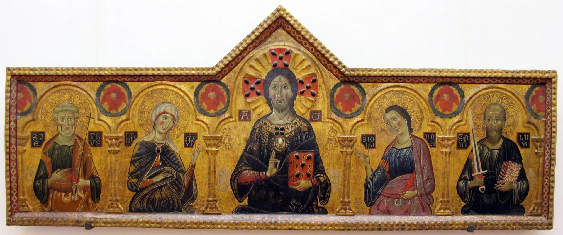 Le Rédempteur entre la Vierge et trois saints - Cosimo Rosselli image 1 reproduction d’œuvre d’art à l’huile