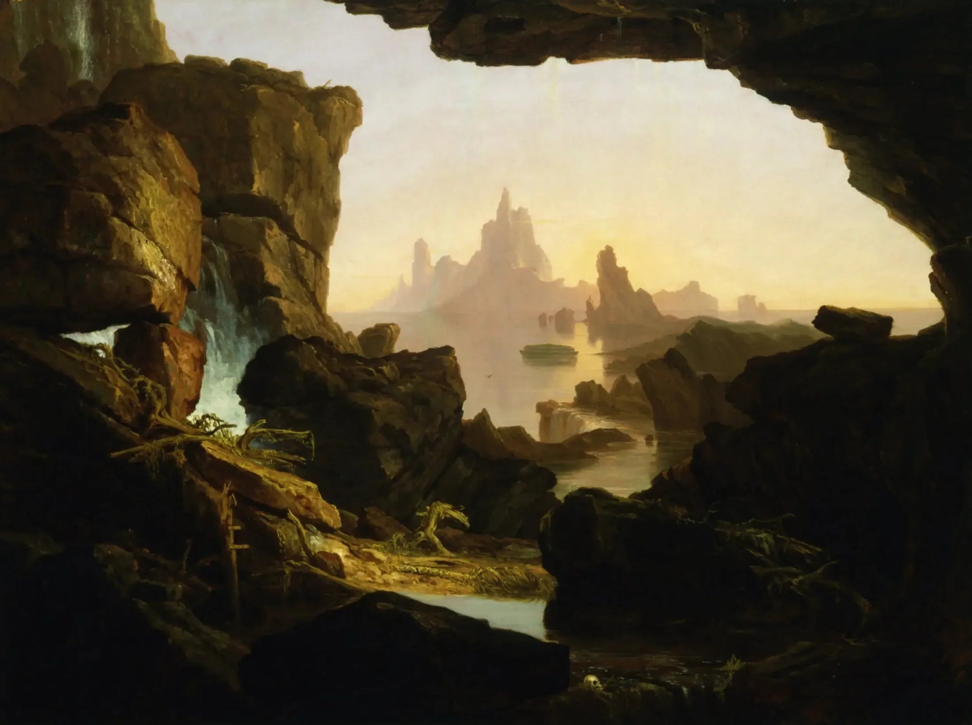 Le Reflux des eaux du Déluge - Thomas Cole image 1 tableau peint à l’huile sur toile
