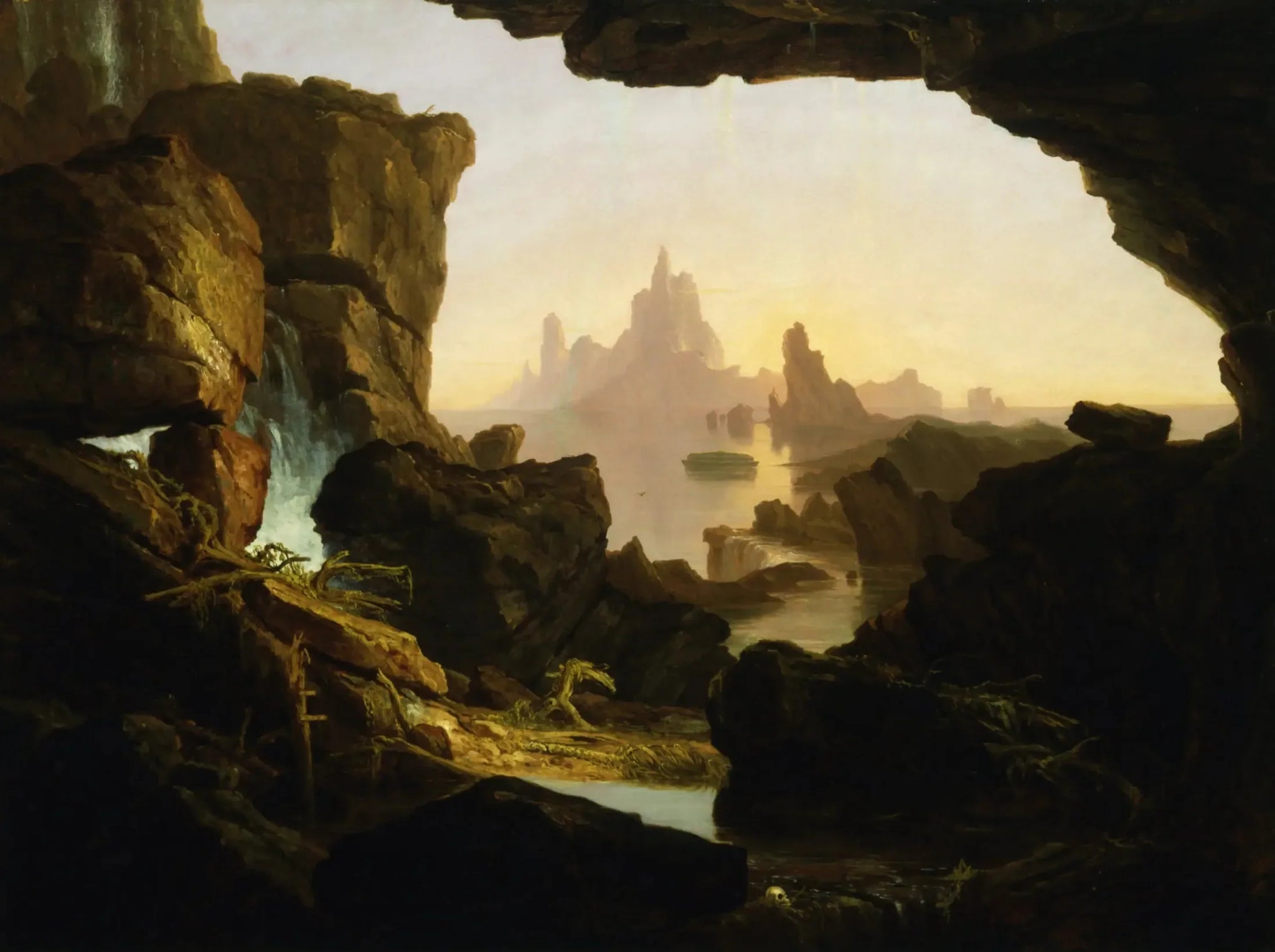 Le Reflux des eaux du Déluge - Thomas Cole image 1 tableau peint à l’huile sur toile