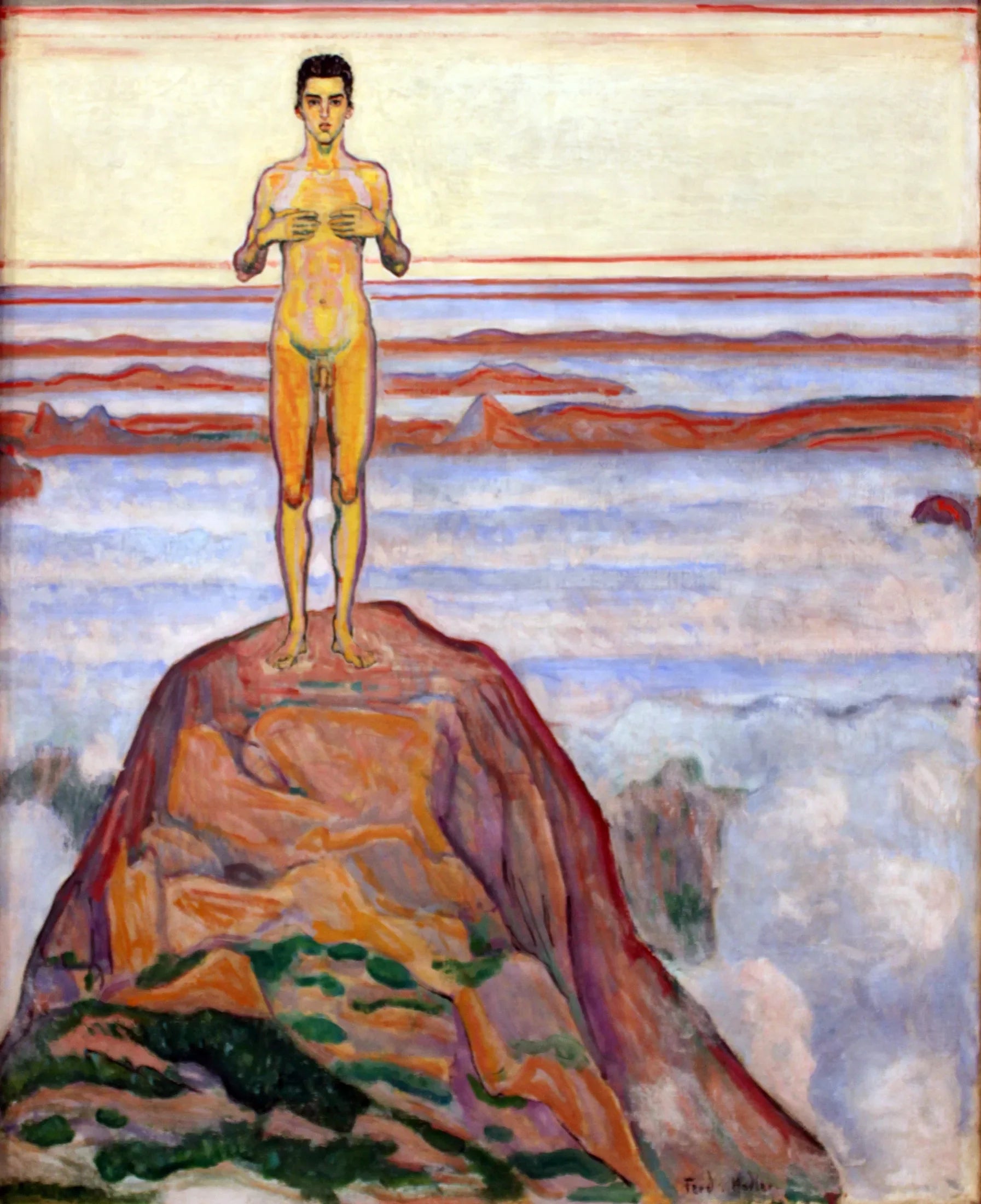 Le regard dans l'infini - Ferdinand Hodler image 1 reproduction d’œuvre d’art à l’huile