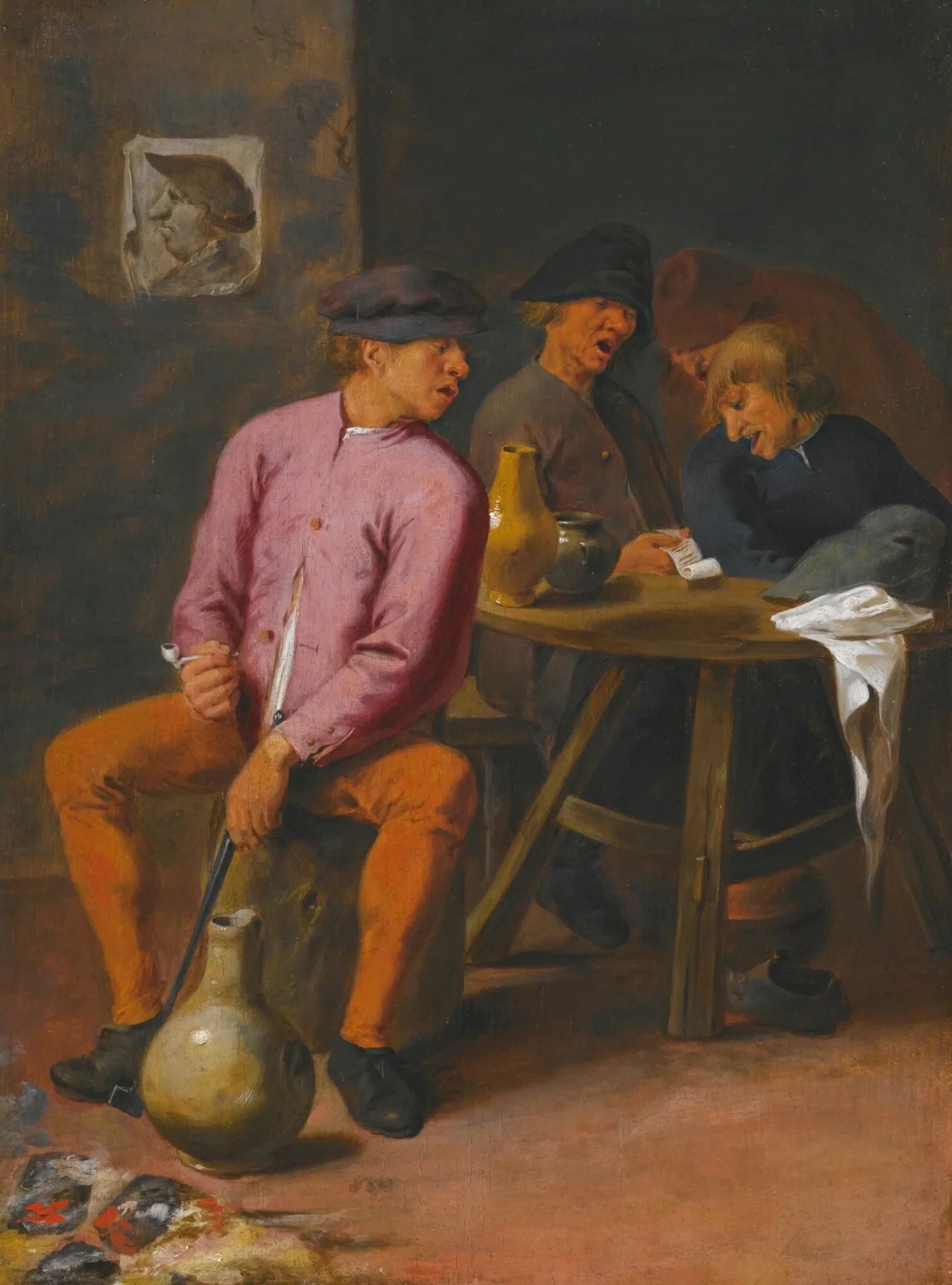 Le règlement de comptes - Adriaen Brouwer image 1 reproduction de peinture à l’huile