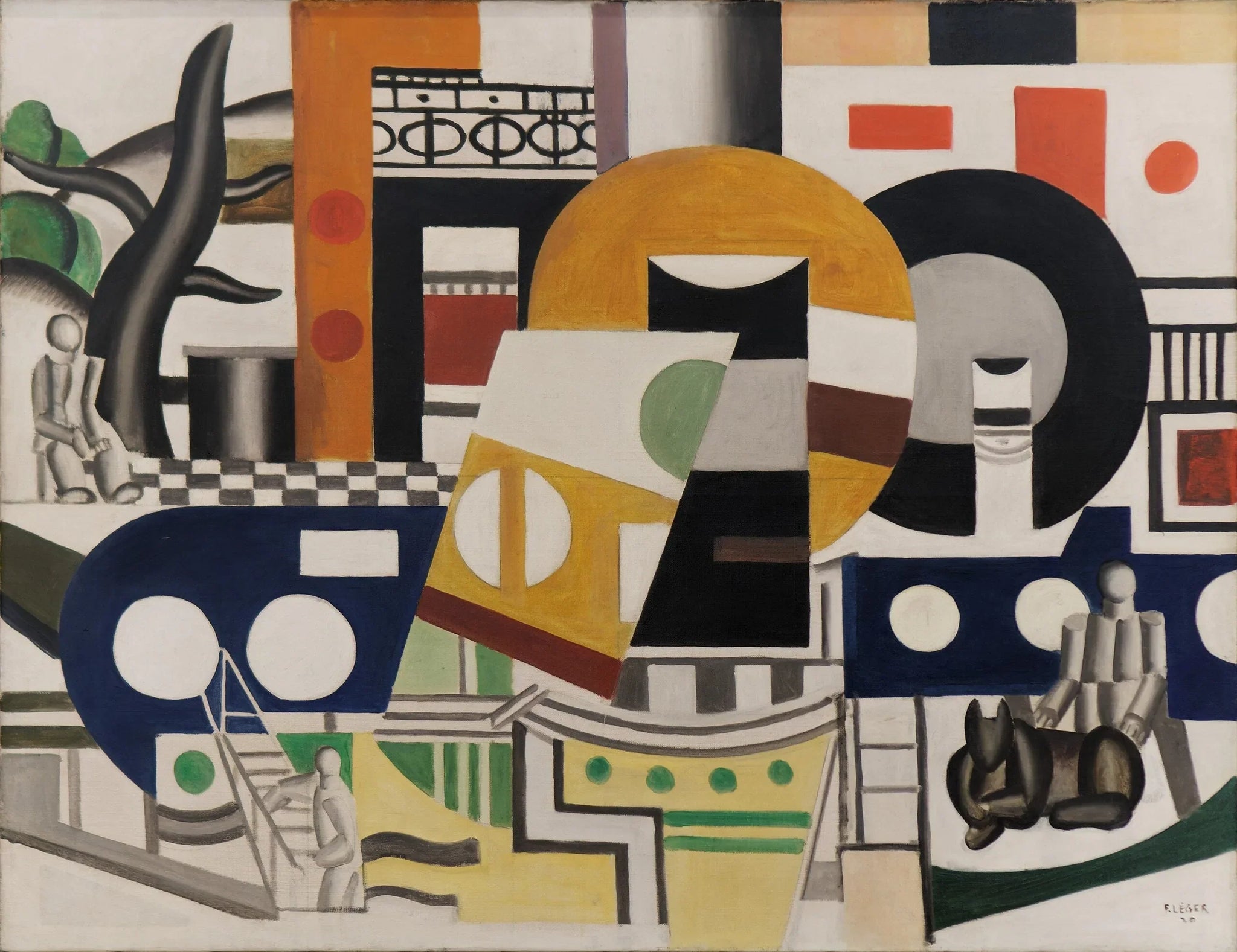 Le Remorqueur - Fernand Léger image 1 reproduction d’œuvre d’art à l’huile