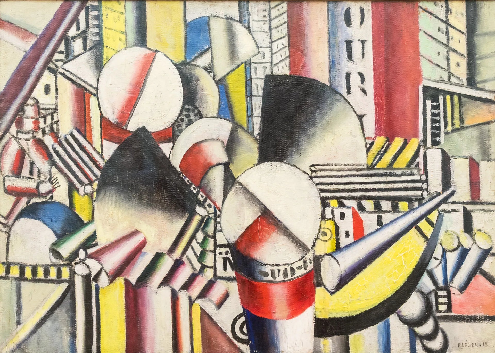 Le remorqueur rose - Fernand Léger image 1 reproduction d’œuvre d’art à l’huile