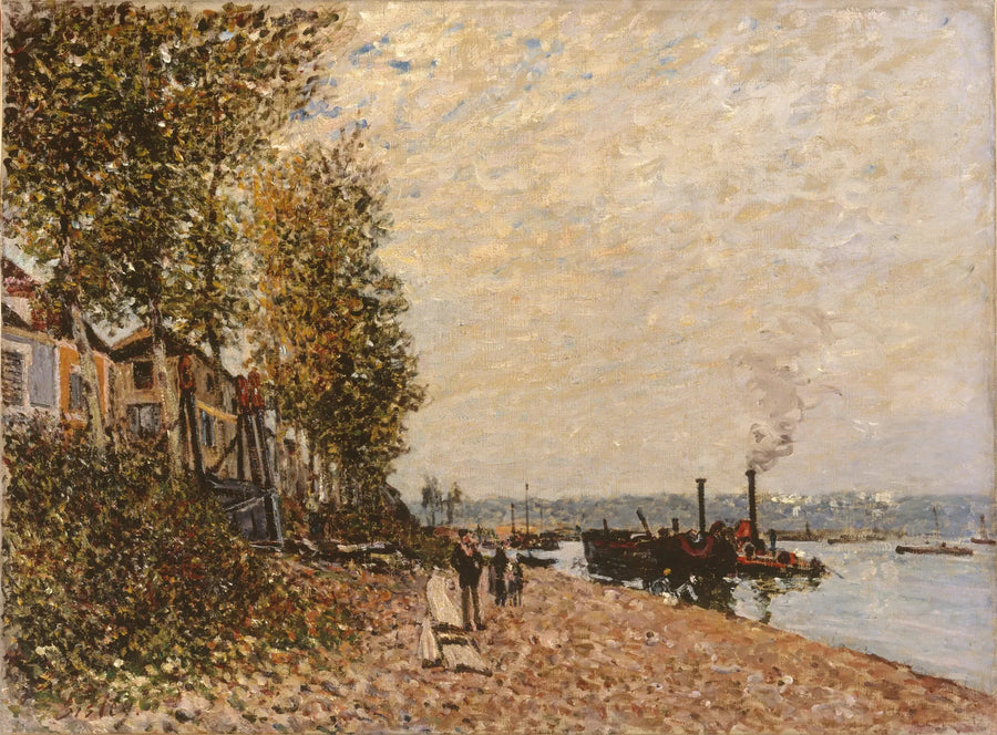 Le Remorqueur sur le Loing, Saint-Mammès - Alfred Sisley