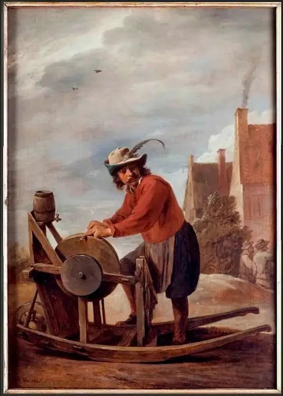 Le Rémouleur - David Teniers le Jeune image 1 reproduction réalisée par Alpha Reproduction
