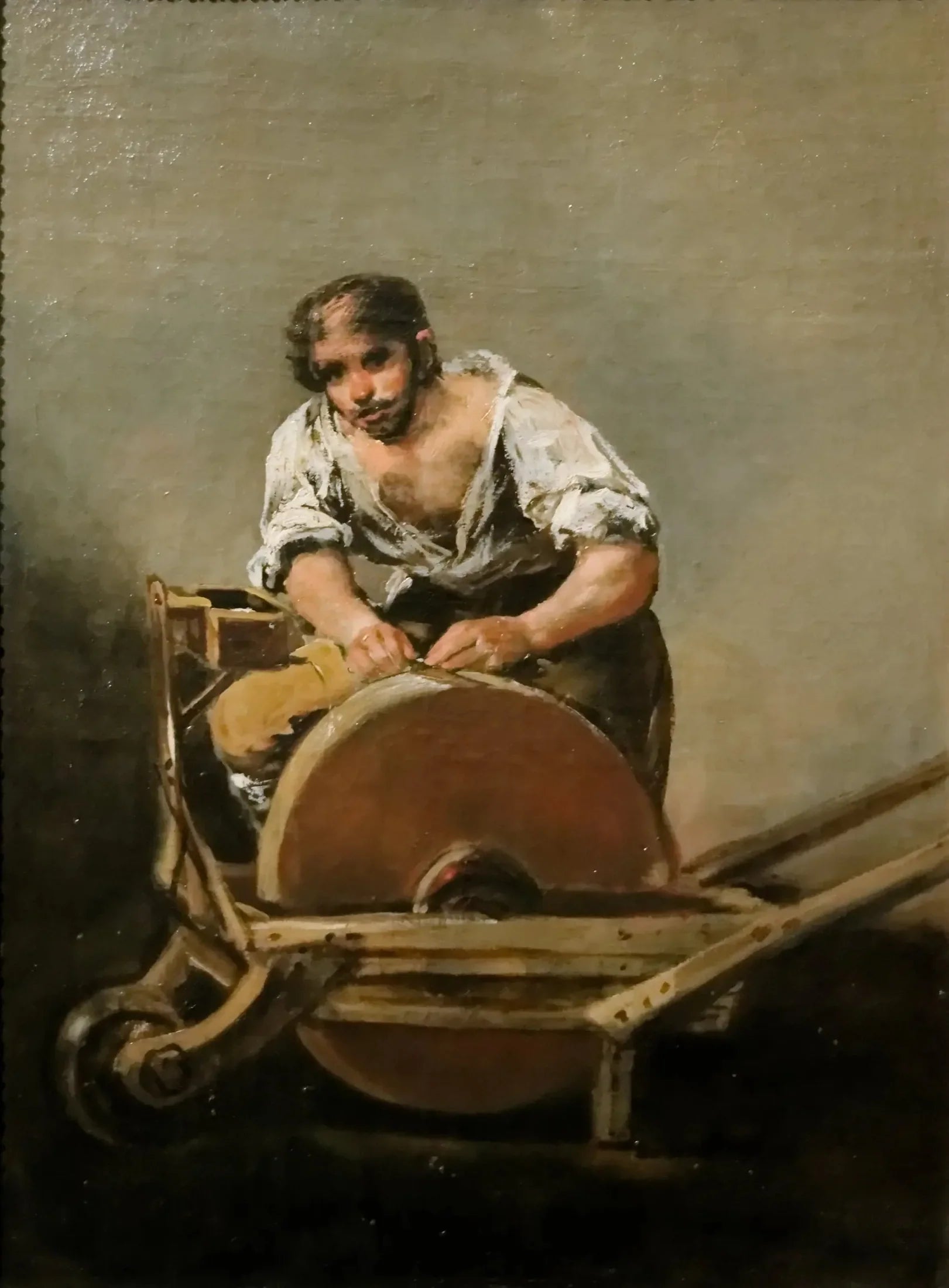 Le Rémouleur - Francisco de Goya image 1 copie peinte à la main à l’huile