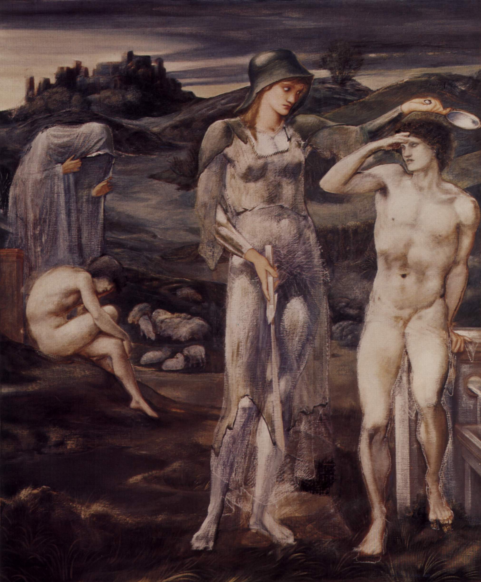 Le Rendez-vous de Persée - Edward Burne-Jones image 1 tableau peint à l’huile sur toile