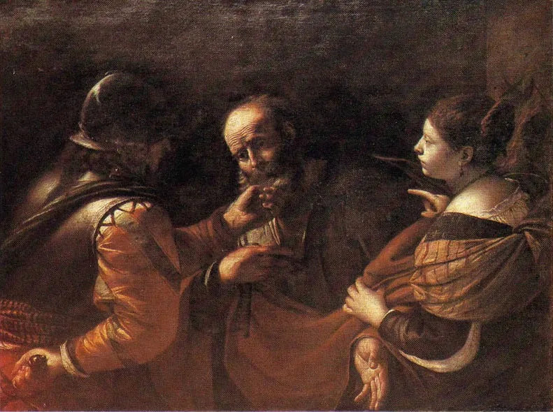 Le reniement de Saint Pierre - Mattia Preti image 1 reproduction de peinture à l’huile