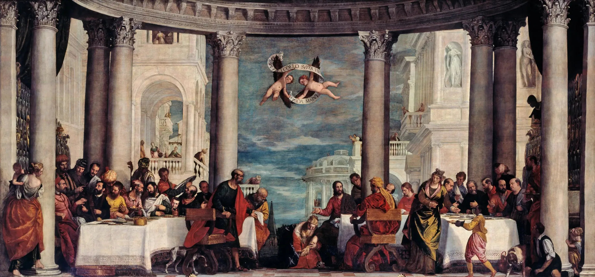 Le repas chez Simon le Pharisien - Paul Véronèse image 1 reproduction de peinture à l’huile