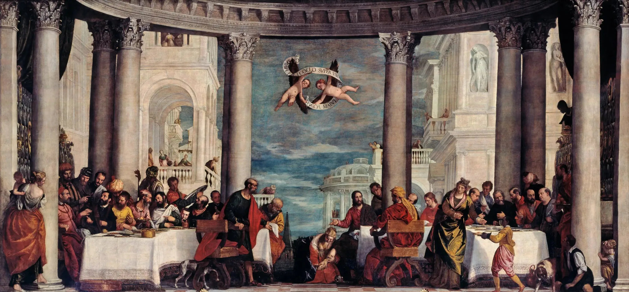 Le repas chez Simon le Pharisien - Paul Véronèse image 1 reproduction de peinture à l’huile