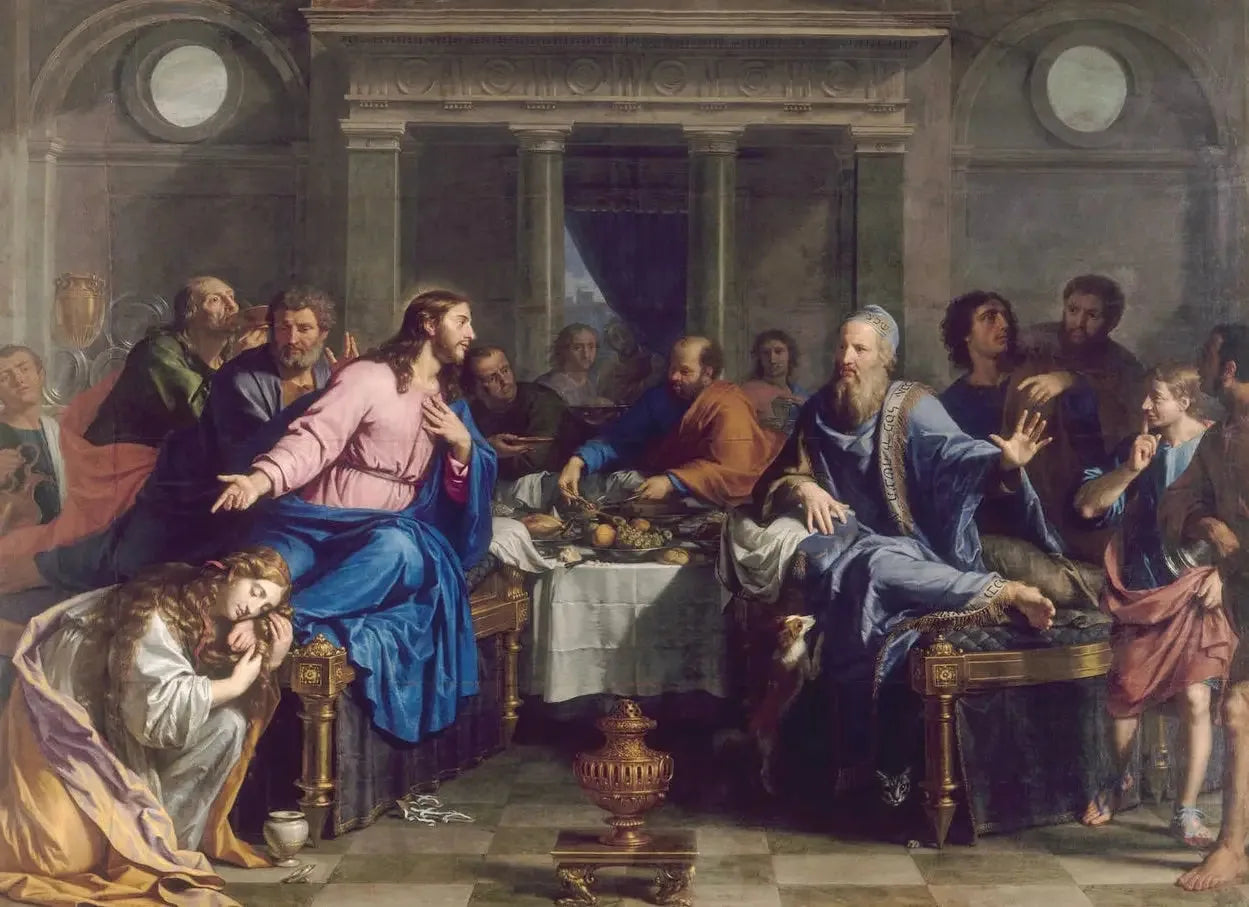Le Repas chez Simon - Philippe de Champaigne image 1 copie peinte à la main à l’huile