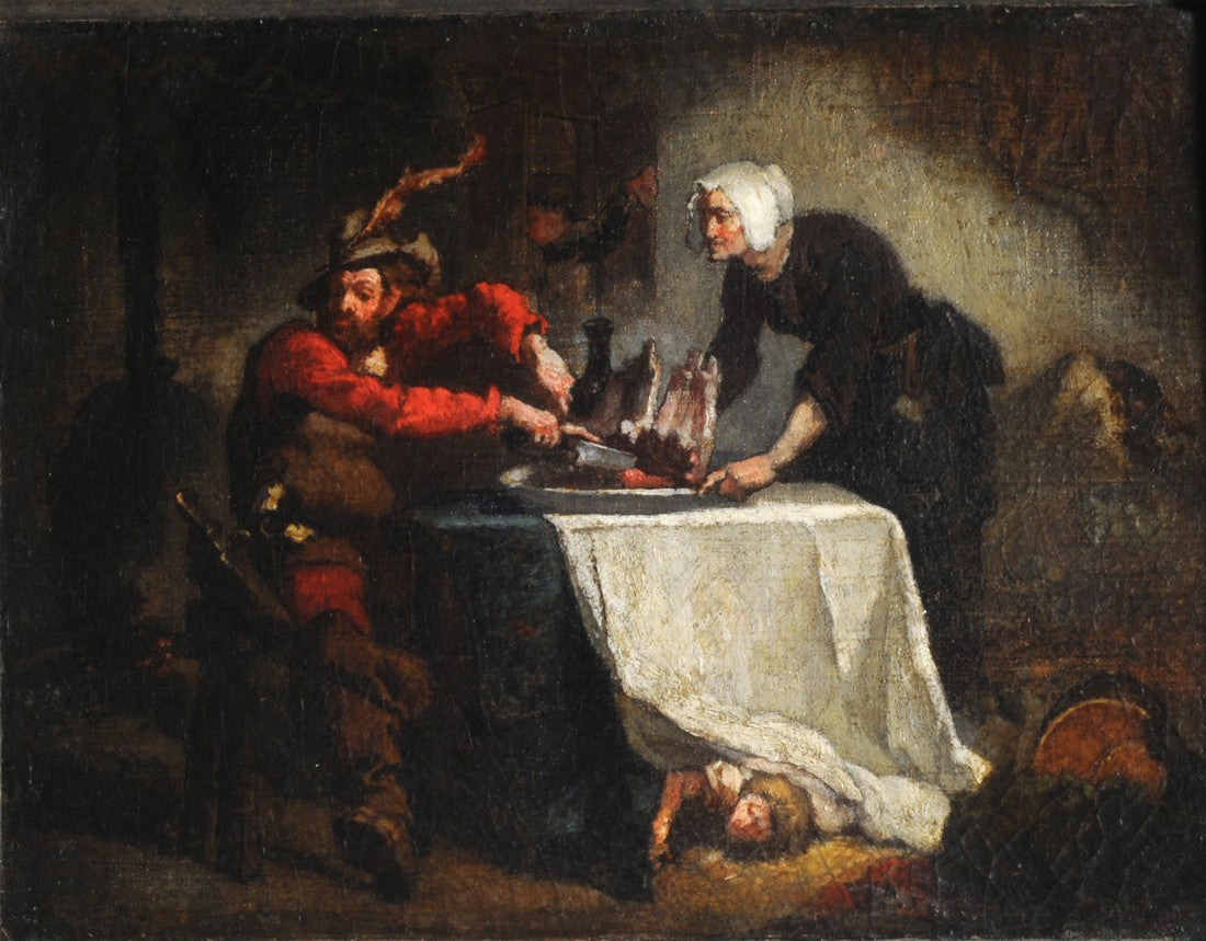 Le repas de l’Ogre - Thomas Couture image 1 tableau peint à l’huile sur toile