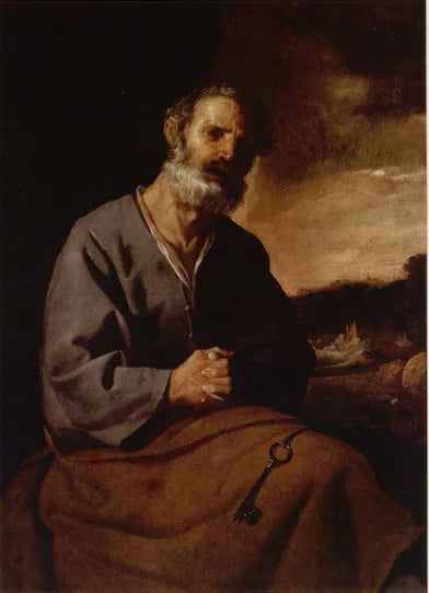 Le repentir de saint Pierre - Francisco de Zurbarán image 1 reproduction de peinture à l’huile