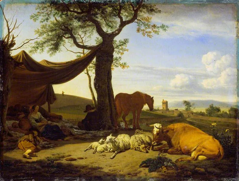Le repos de midi : la parabole de l'ivraie - Adriaen van de Velde