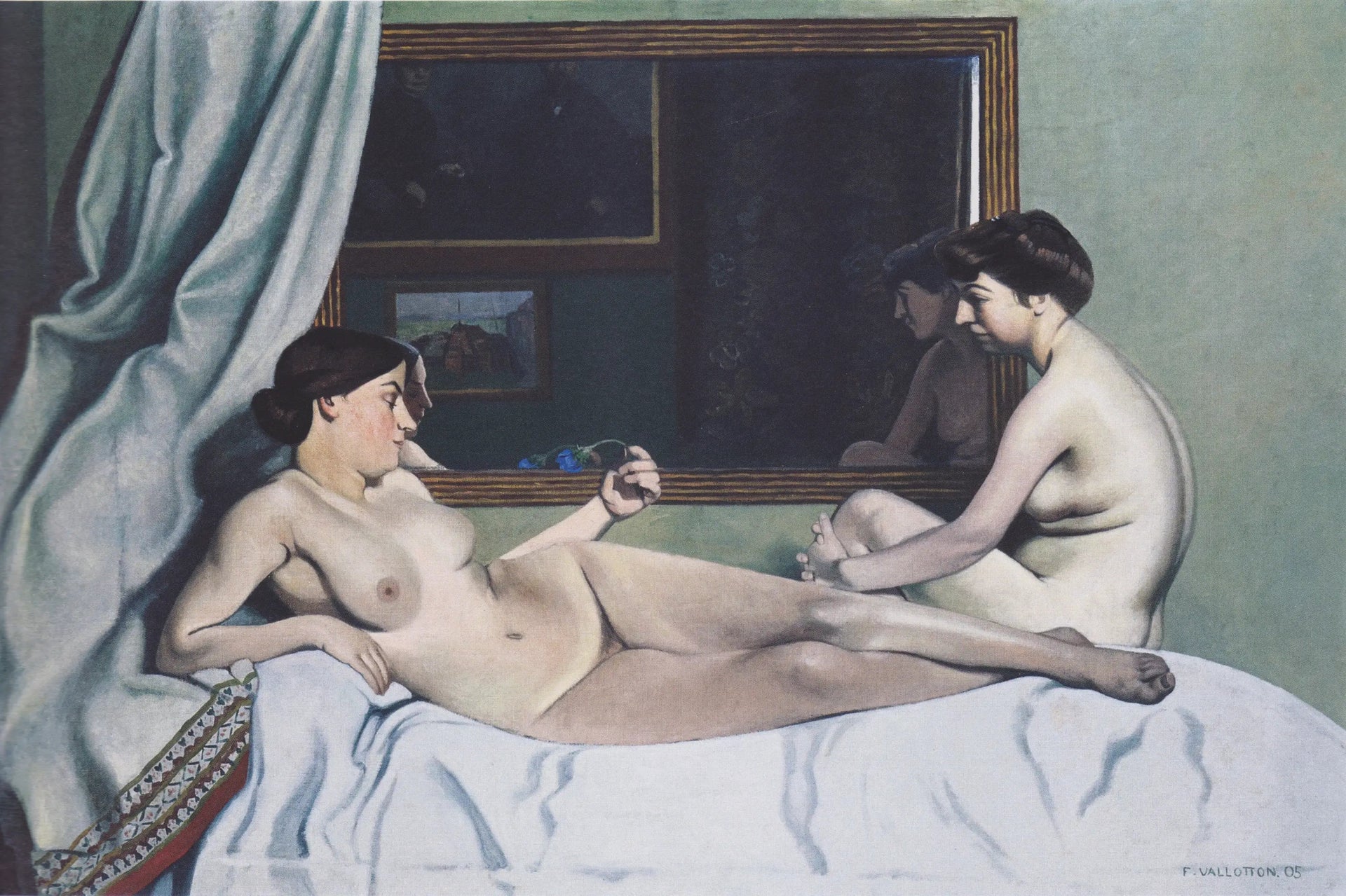Le Repos des modèles - Félix Vallotton image 1 copie de tableau peinte à la main