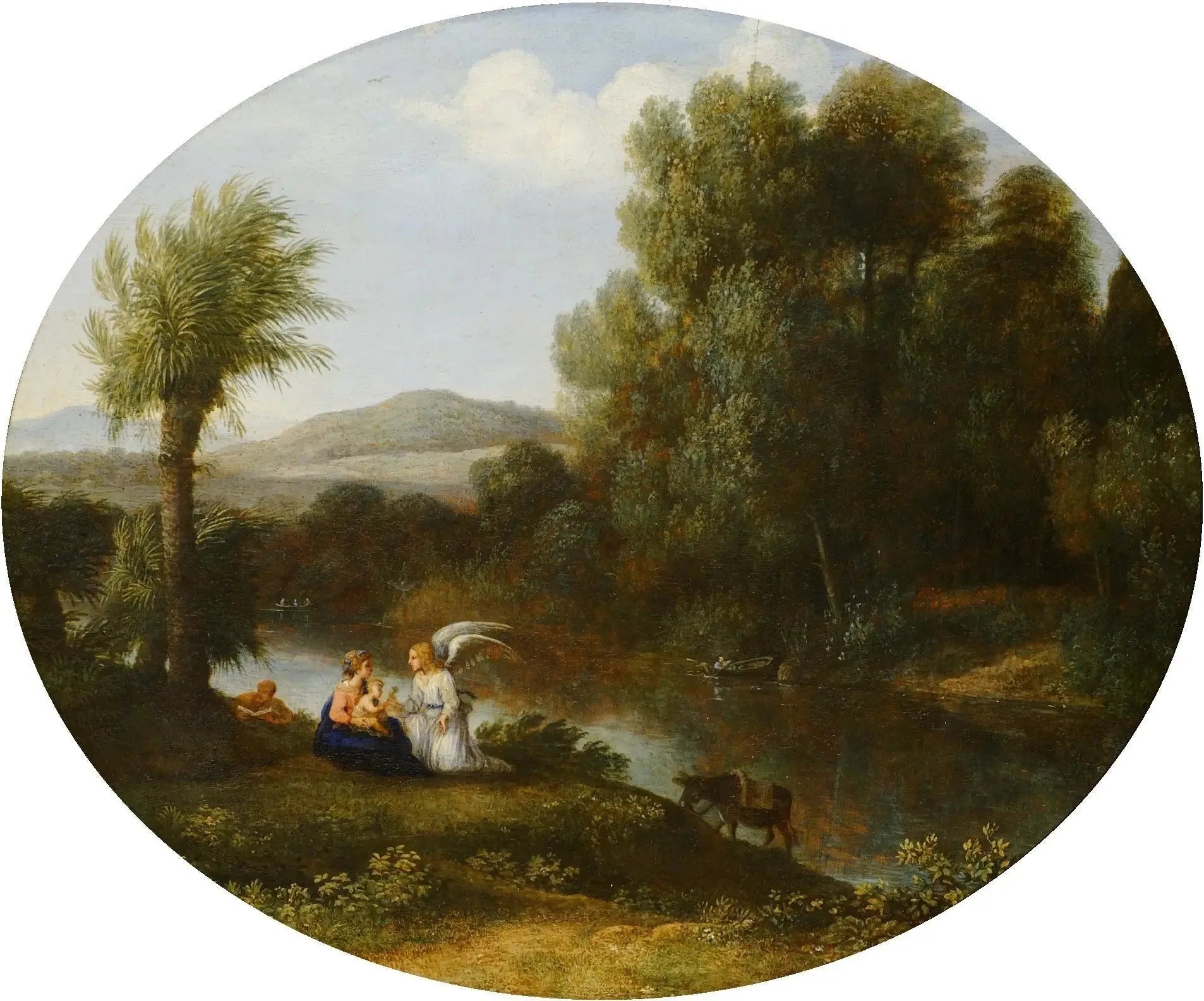 Le Repos pendant la fuite en Égypte - Claude Lorrain image 1 tableau peint à l’huile sur toile